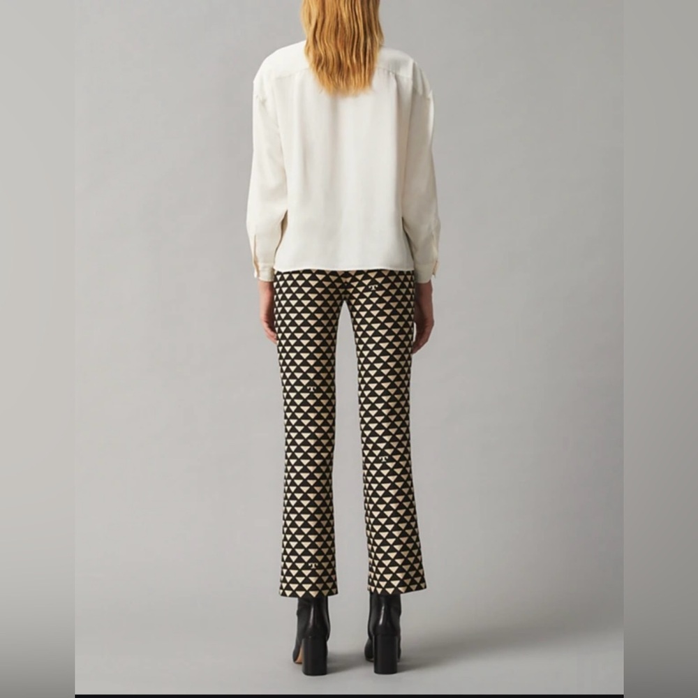 Tory Burch Twill Crepe Pants Sz 4
